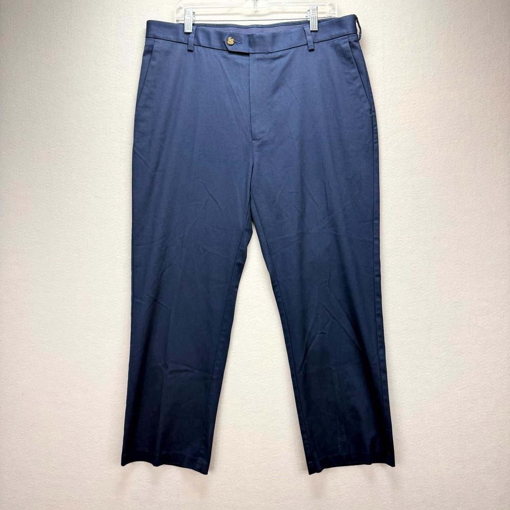 Roundtree & Yorke Travel Smart Dress Pants Mens 36x28 Core Comfort Waistband